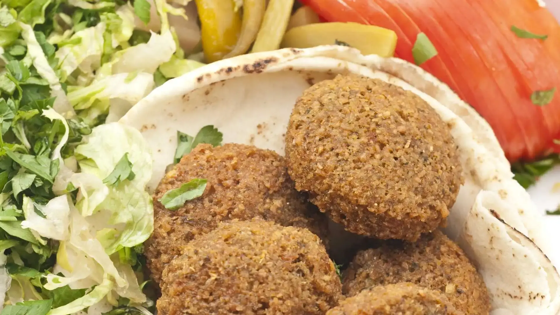 Delicious Falafel Donair at Savvy Pizza & Donair in Calgary, AB
